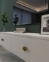 Hanah Home Zuzu 120 Blanco y Dorado